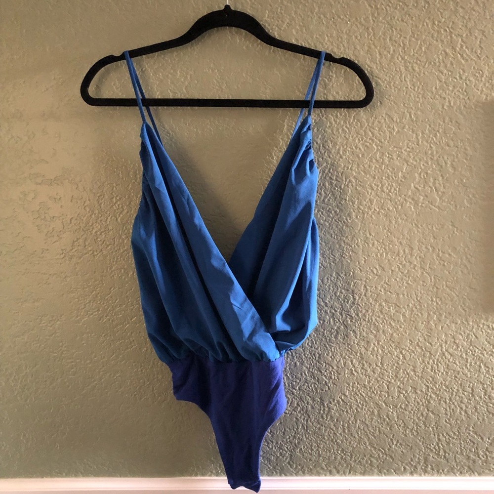 Royal blue leotard